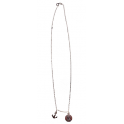 Cadenita Plata ancla y Esperanza de Triana Misterio 12 MM