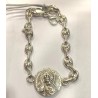 Pulsera plata calabrotes eslabones
