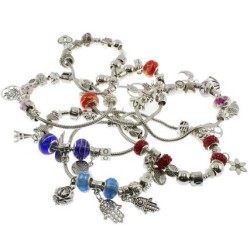 PULSERA GUSANILLO APLIQUES VARIOS