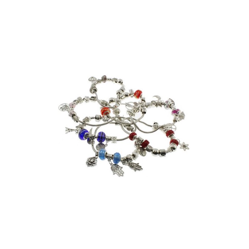 PULSERA GUSANILLO APLIQUES VARIOS