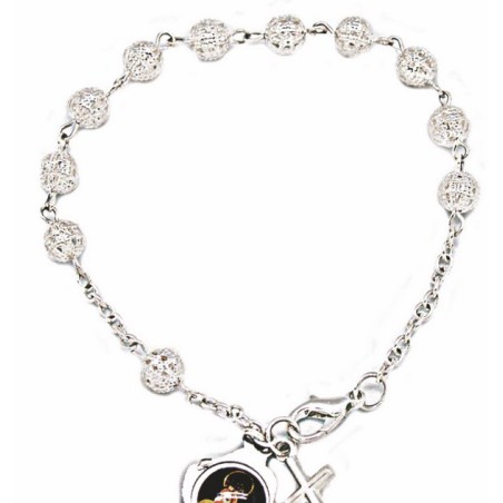 Pulsera Bola Filigrana Plateada